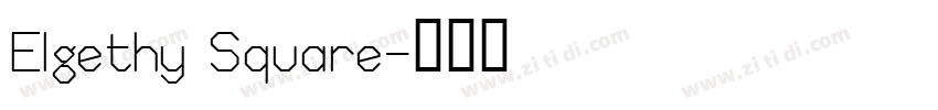 Elgethy Square字体转换